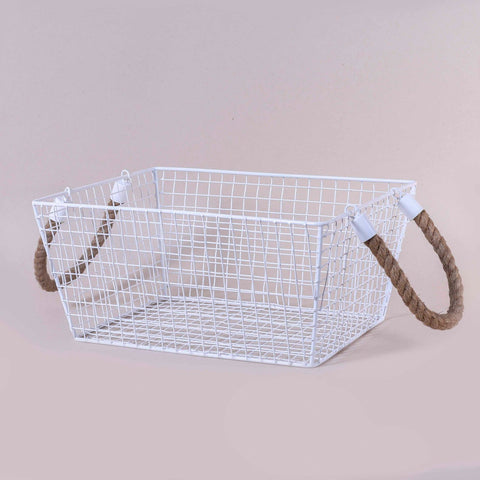 JUTE WIRE BASKET