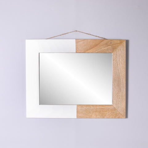 DUAL WOODEN MIRROR